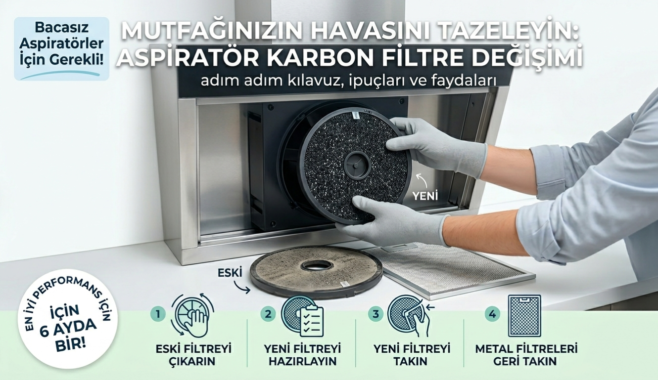 Mutfaktaki Gizli Kahraman: Aspiratör Karbon Filtresi Ne Zaman ve Nasıl Değiştirilir?