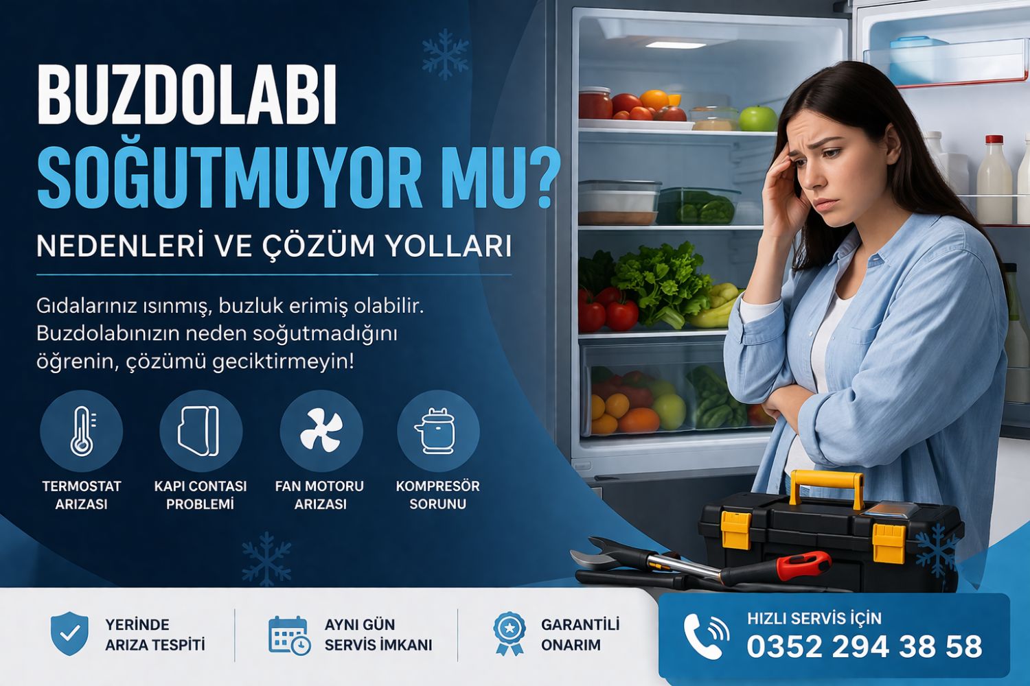 Buzdolabı Soğutmuyor mu? Nedenleri ve Kesin Çözüm Yolları